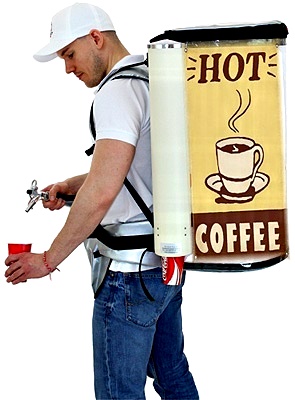 Coffee Backpack ∣ dispense 19 Liter Hot Coffee